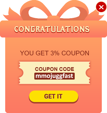Pop-up de cupão MMOJUGG após adicionar aos favoritos